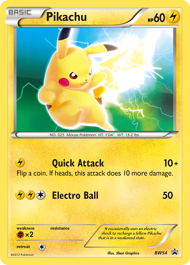 Pikachu [Black and White Promos]