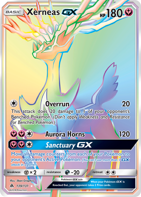 Xerneas GX (139/131) [Sun & Moon: Forbidden Light] - Pokémon