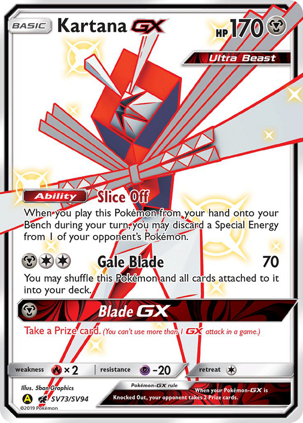 Kartana GX (SV73/SV94) [Sun & Moon: Hidden Fates - Shiny Vault] - Pokémon