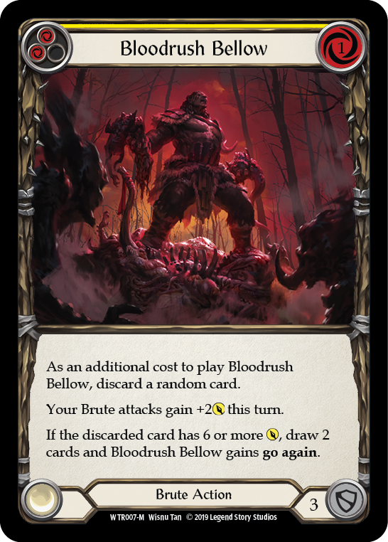 Bloodrush Bellow [WTR007-M] Alpha Print Normal - Flesh And Blood
