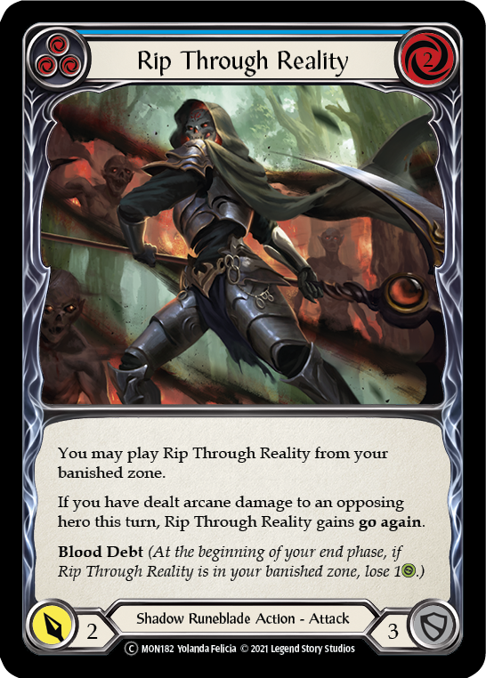 Rip Through Reality (Blue) [U-MON182] Unlimited Normal - Flesh And Blood