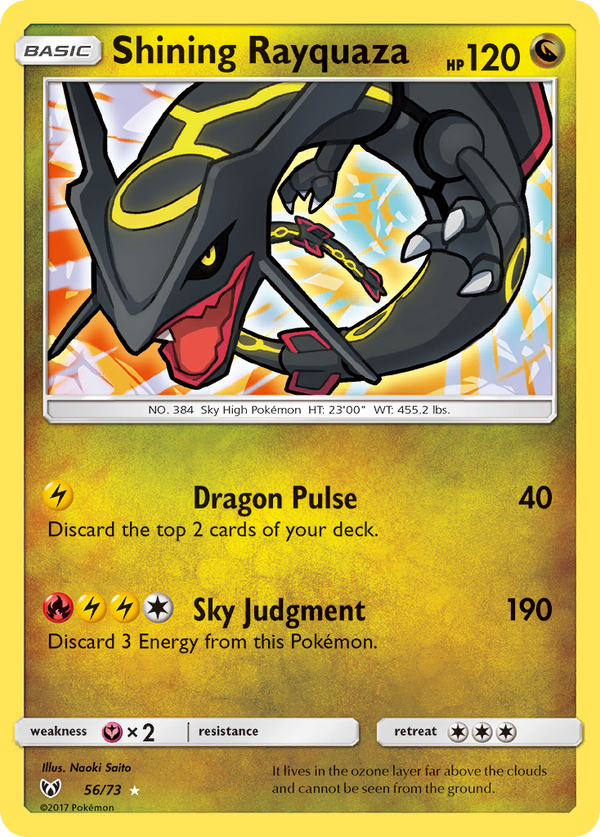 Shining Rayquaza (56/73) [Sun & Moon: Shining Legends] - Pokémon