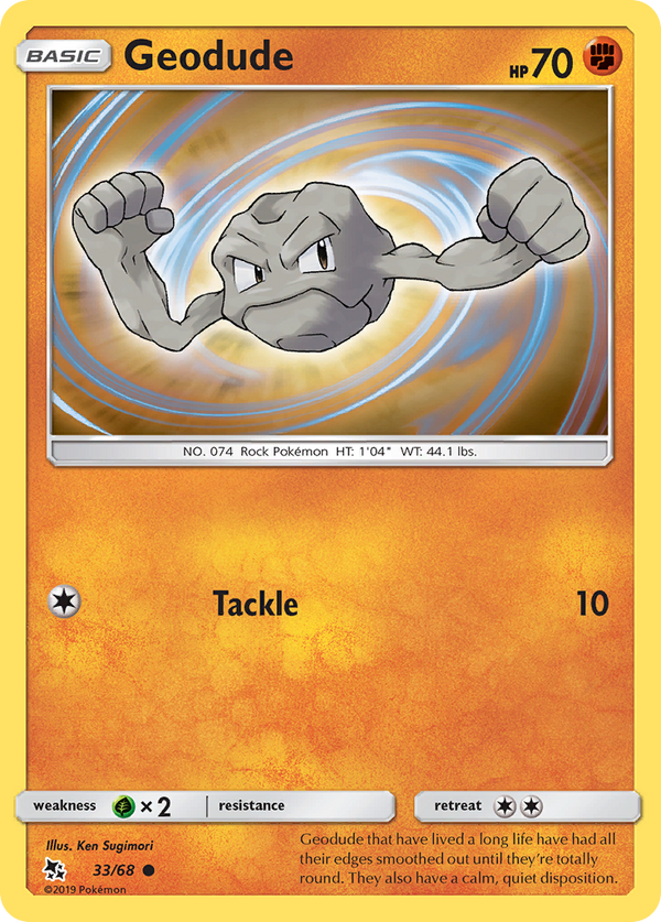 Geodude (33/68) [Sun & Moon: Hidden Fates] - Pokémon