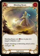 Blinding Beam (Blue) (Rainbow Foil) [U-MON086-RF] Unlimited Rainbow Foil - Flesh And Blood