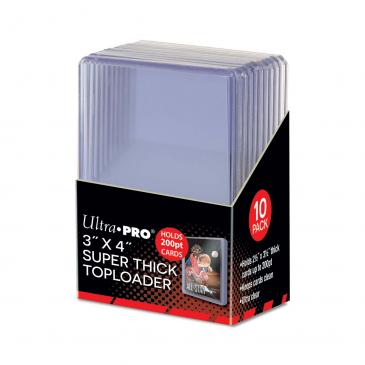 Ultra Pro 3" x 4" Super Thick 200PT Toploader 10ct