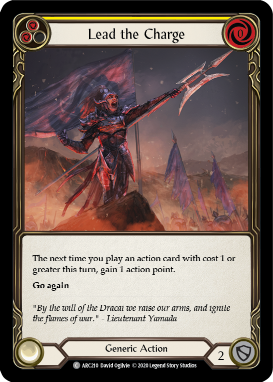 Lead the Charge (Yellow) [ARC210] Unlimited Rainbow Foil