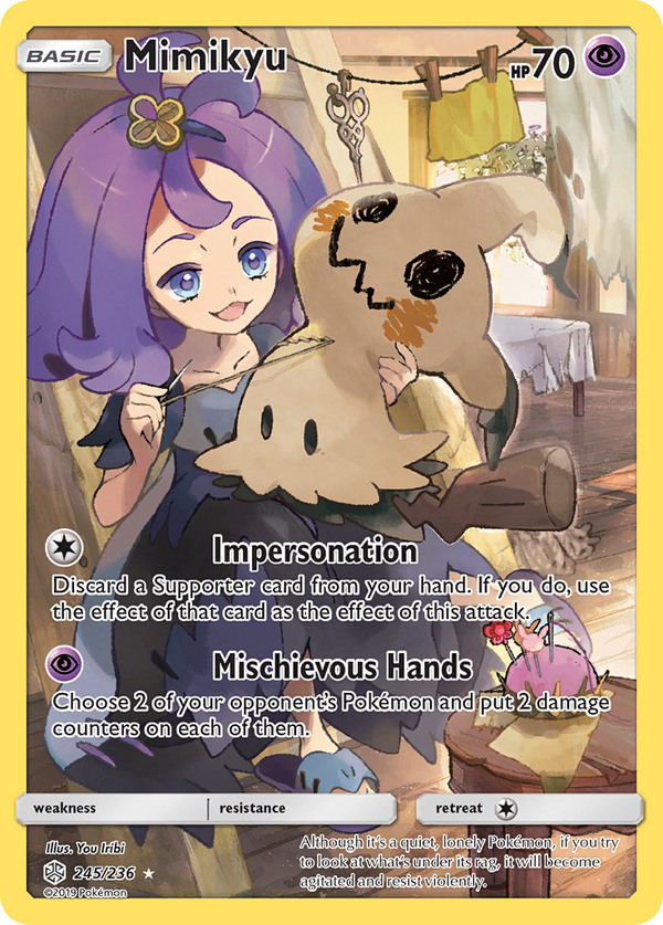 Mimikyu (245/236) [Sun & Moon: Cosmic Eclipse] - Pokémon