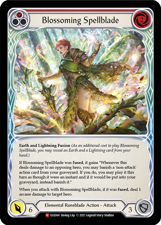 Blossoming Spellblade [ELE064] (Tales of Aria)  1st Edition Rainbow Foil - Flesh And Blood