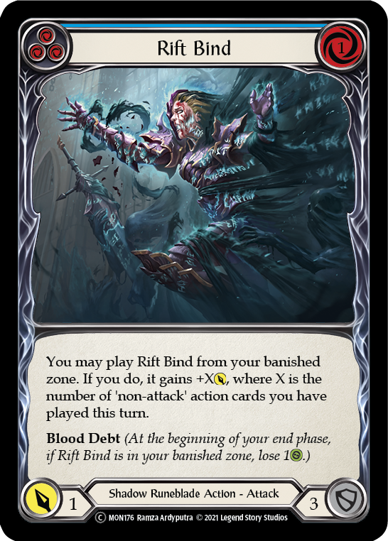 Rift Bind (Blue) [U-MON176] Unlimited Normal - Flesh And Blood