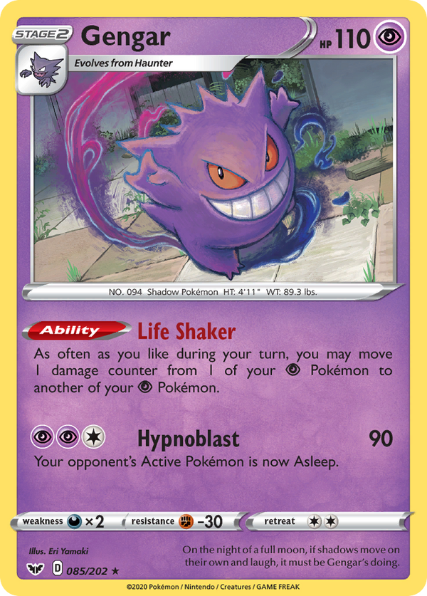 Gengar (085/202) [Sword & Shield: Base Set] - Pokémon
