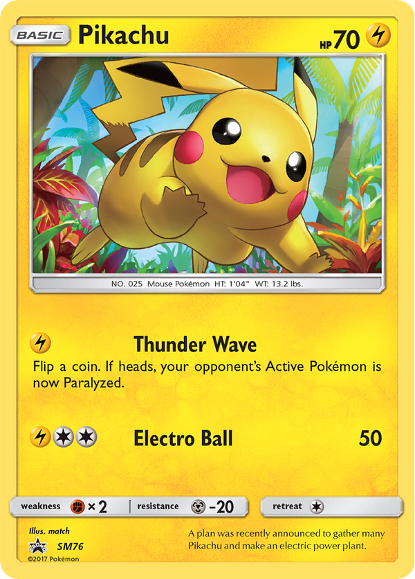 Pikachu (SM76) [Sun & Moon: Black Star Promos] - Pokémon