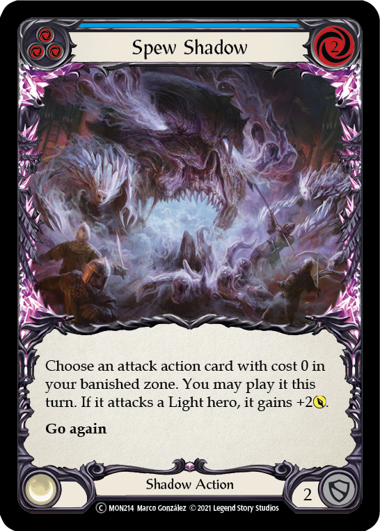 Spew Shadow (Blue) [U-MON214] Unlimited Normal - Flesh And Blood