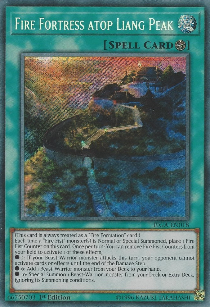 Fire Fortress atop Liang Peak [FIGA-EN018] Secret Rare