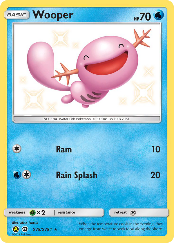 Wooper (SV9/SV94) [Sun & Moon: Hidden Fates - Shiny Vault] - Pokémon