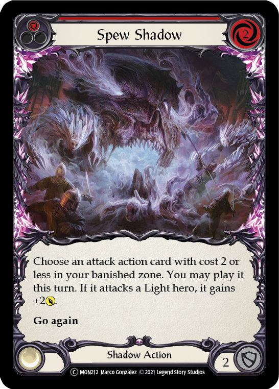 Spew Shadow (Red) [U-MON212] Unlimited Normal - Flesh And Blood