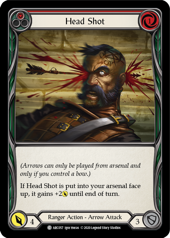 Head Shot (Red) [ARC057] Unlimited Rainbow Foil