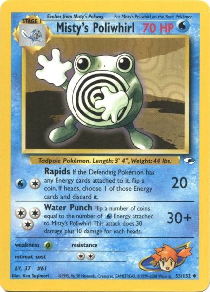 Misty's Poliwhirl (53/132) [Gym Heroes Unlimited] - Pokémon