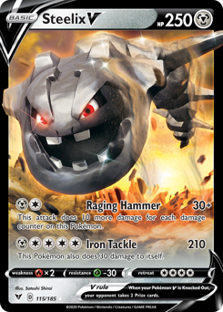Steelix V (115/185) [Sword & Shield: Vivid Voltage] - Pokémon