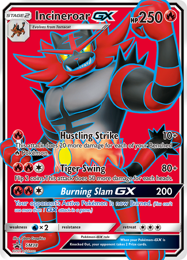 Incineroar GX (SM38) [Sun & Moon: Black Star Promos] - Pokémon