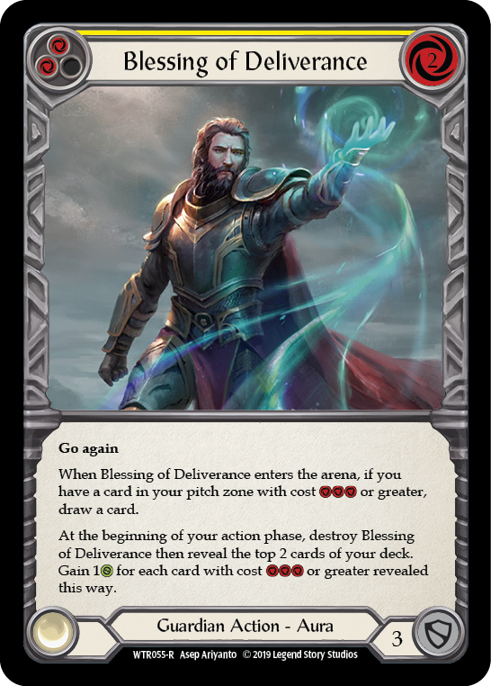 Blessing of Deliverance (Yellow) [WTR055-R] Alpha Print Normal - Flesh And Blood