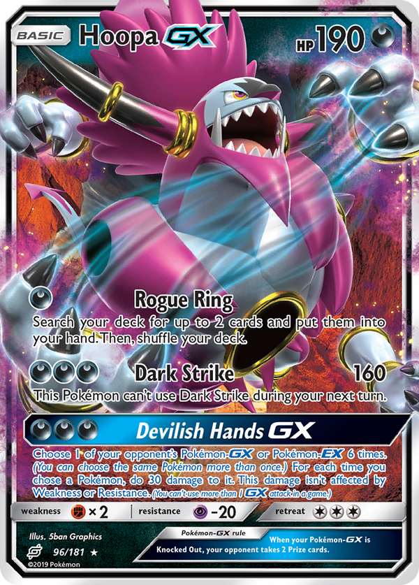 Hoopa GX (96/181) [Sun & Moon: Team Up] - Pokémon