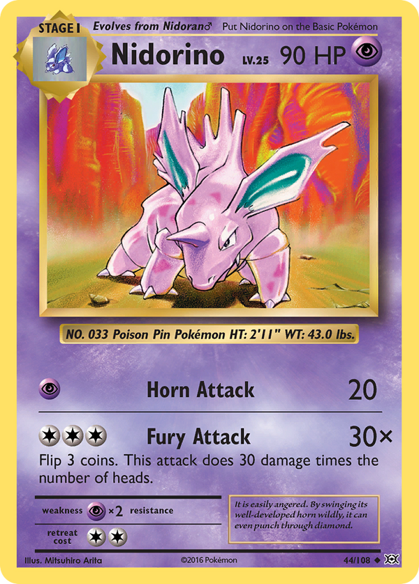 Nidorino (44/108) [XY: Evolutions] - Pokémon
