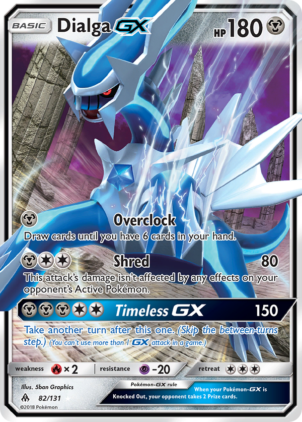 Dialga GX (82/131) [Sun & Moon: Forbidden Light] - Pokémon