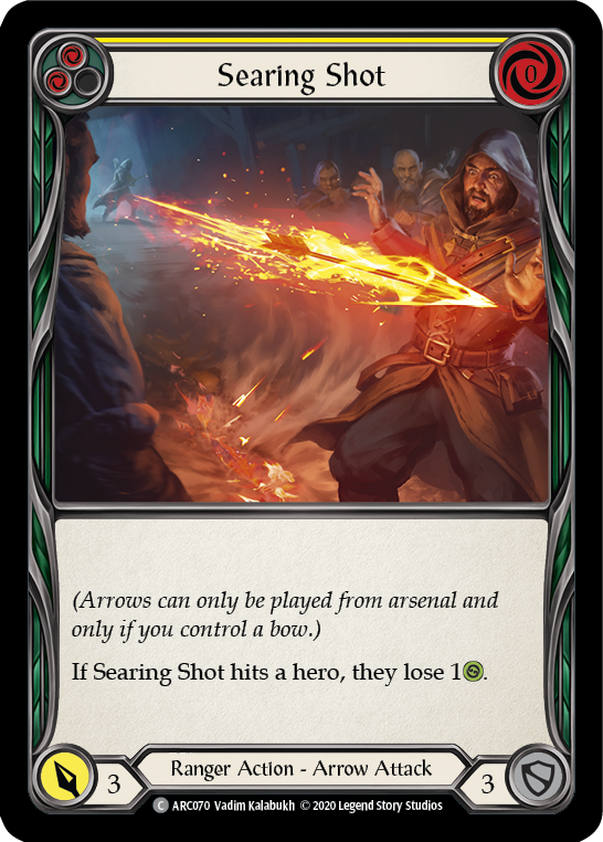Searing Shot (Yellow) [ARC070] Unlimited Rainbow Foil