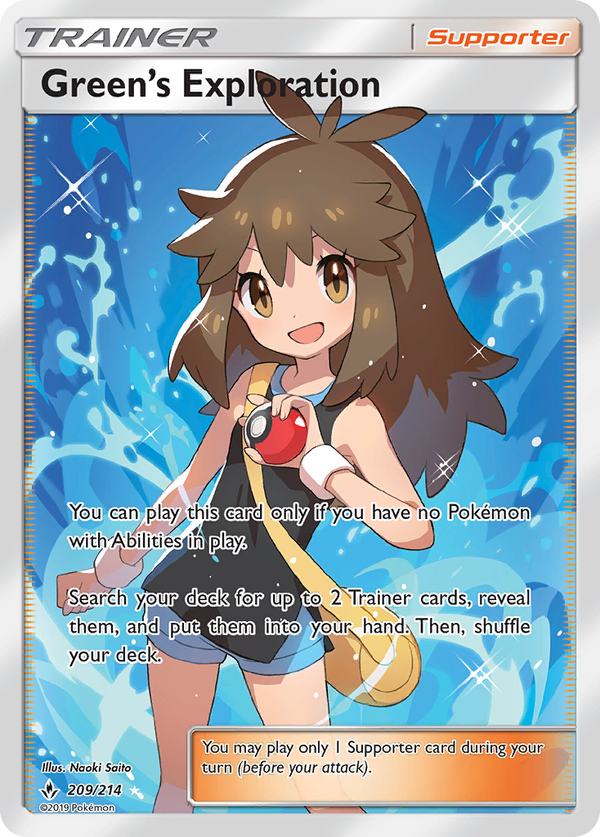 Green's Exploration (209/214) [Sun & Moon: Unbroken Bonds] - Pokémon
