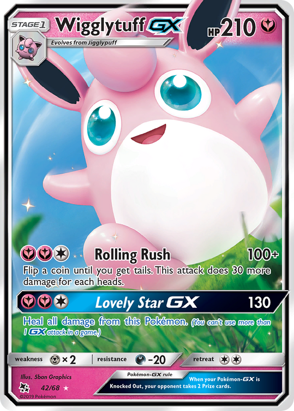 Wigglytuff GX (42/68) [Sun & Moon: Hidden Fates] - Pokémon