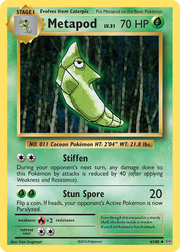 Metapod (4/108) [XY: Evolutions] - Pokémon