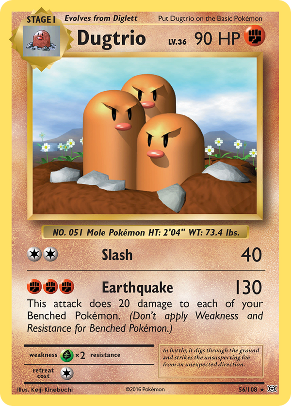 Dugtrio (56/108) [XY: Evolutions] - Pokémon