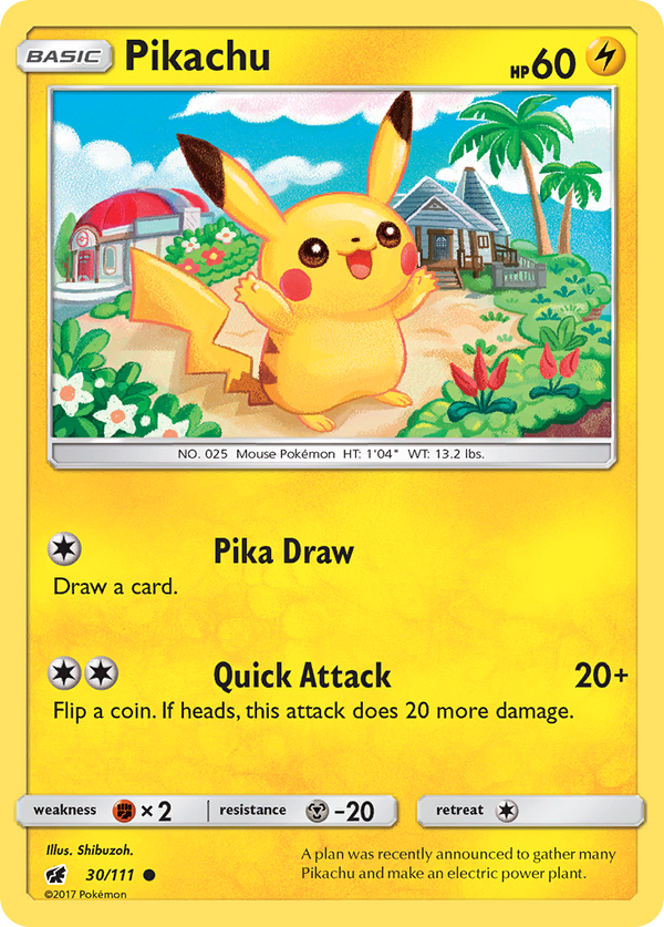 Pikachu (30/111) [Sun & Moon: Crimson Invasion] - Pokémon