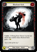 Blackout Kick (Yellow) [U-WTR090] (Welcome to Rathe Unlimited)  Unlimited Rainbow Foil - Flesh And Blood