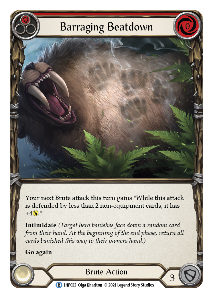 Barraging Beatdown (Red) [1HP022]