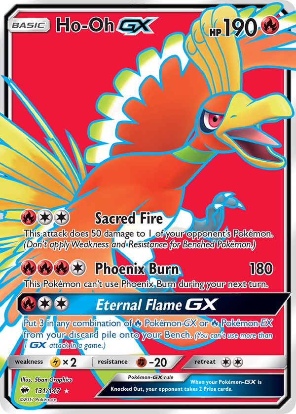 Ho-Oh GX (131/147) [Sun & Moon: Burning Shadows] - Pokémon