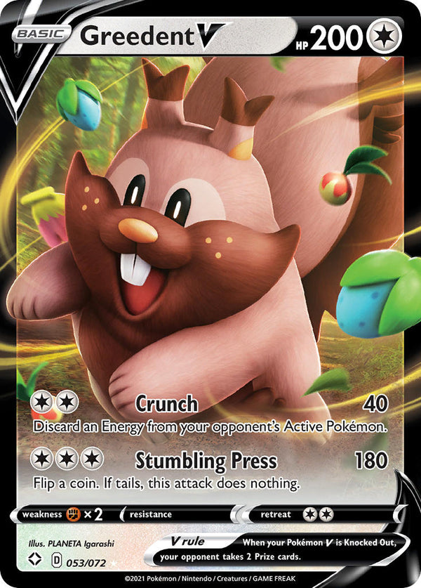 Greedent V (053/072) [Sword & Shield: Shining Fates] - Pokémon