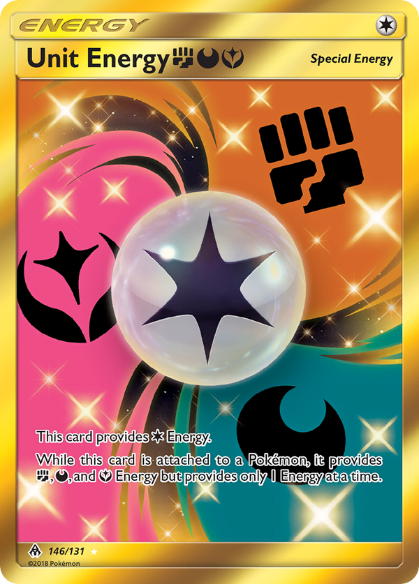 Unit Energy (146/131) (Fighting, Darkness, Fairy) [Sun & Moon: Forbidden Light] - Pokémon