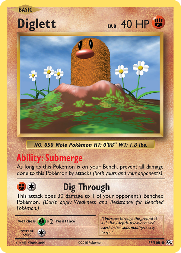Diglett (55/108) [XY: Evolutions] - Pokémon