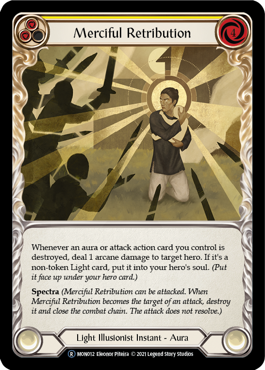Merciful Retribution (Rainbow Foil) [U-MON012-RF] Unlimited Rainbow Foil