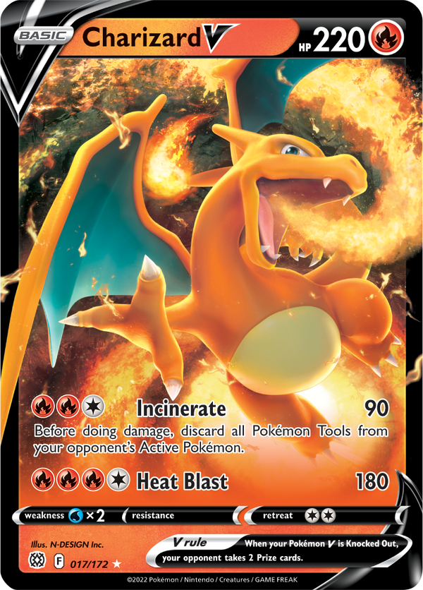 Charizard V (017/172) [Sword & Shield: Brilliant Stars] - Pokémon