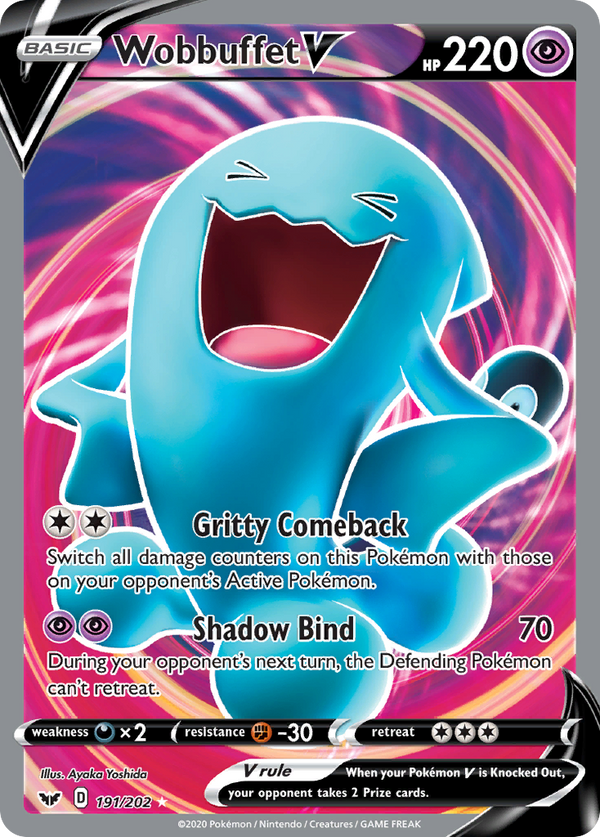 Wobbuffet V (191/202) [Sword & Shield: Base Set] - Pokémon