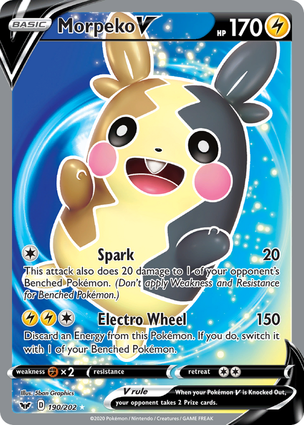 Morpeko V (190/202) [Sword & Shield: Base Set] - Pokémon