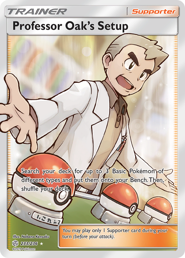 Professor Oak's Setup (233/236) [Sun & Moon: Cosmic Eclipse] - Pokémon