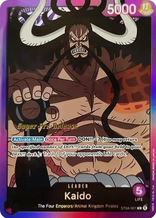 Kaido [Super Pre-Release Starter Deck: Animal Kingdom Pirates] - Bandai