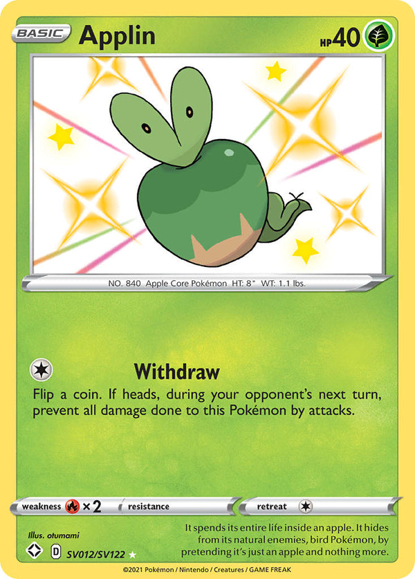 Applin (SV012/SV122) [Sword & Shield: Shining Fates] - Pokémon