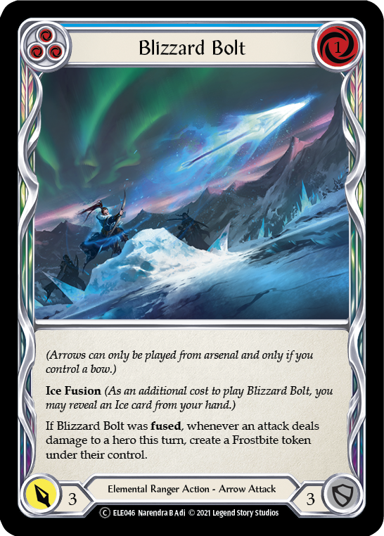Blizzard Bolt (Blue) [U-ELE046] Unlimited Normal - Flesh And Blood