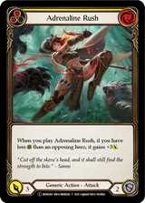 Adrenaline Rush (Yellow) (Rainbow Foil) [U-MON264-RF] Unlimited Rainbow Foil - Flesh And Blood