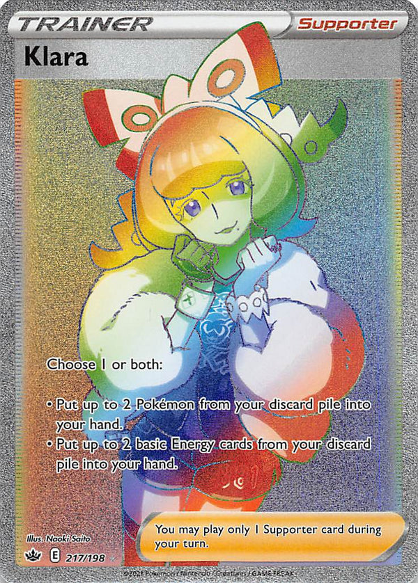 Klara (217/198) [Sword & Shield: Chilling Reign] - Pokémon