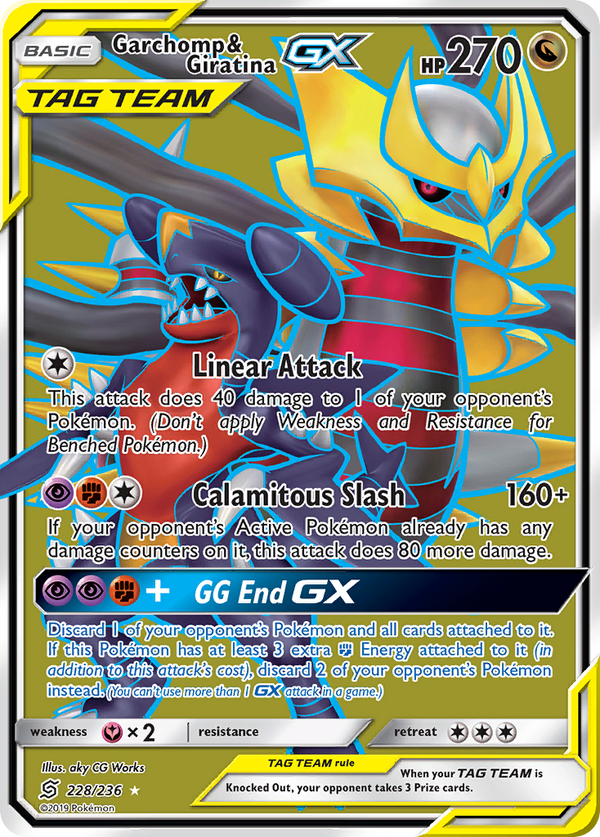Garchomp & Giratina GX (228/236) [Sun & Moon: Unified Minds] - Pokémon